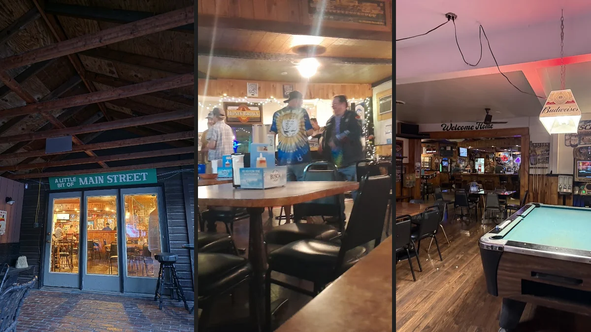 Warm interior with a relaxed pub feel.
