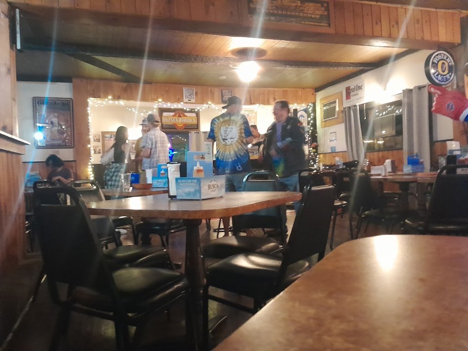 Warm interior with a relaxed pub feel.